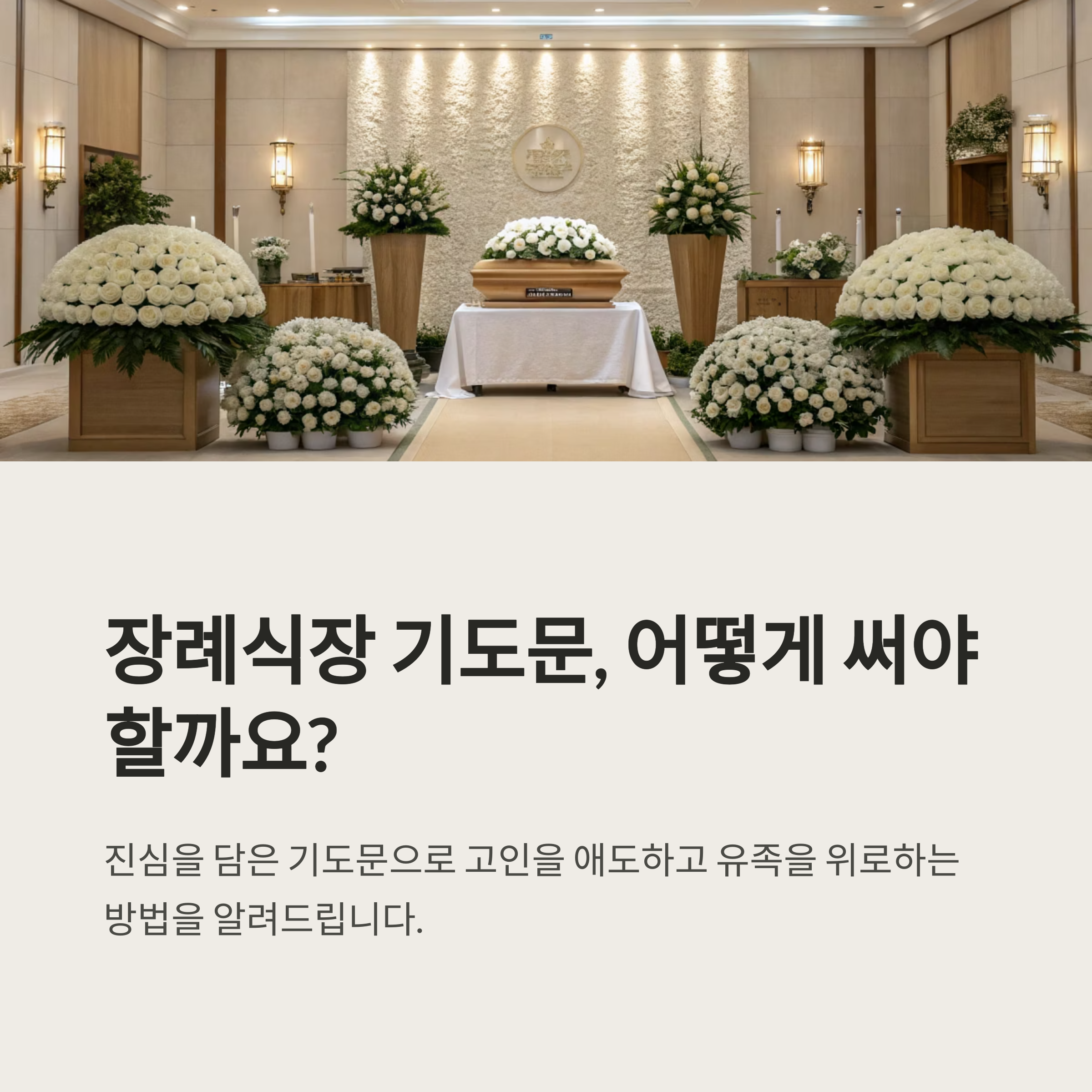 장례식장 기도문 상황별 예시 제공