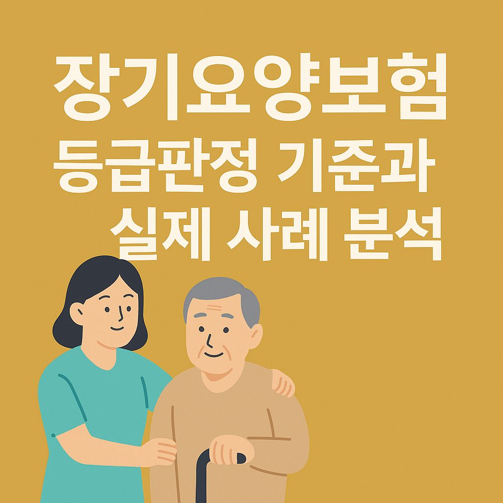 장기요양보험 등급판정 기준 안내