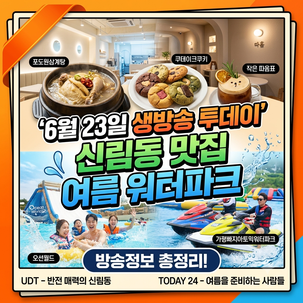 6월 23일 생방송 투데이 방송정보