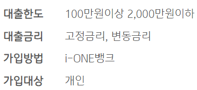 기업은행 사잇돌중금리대출