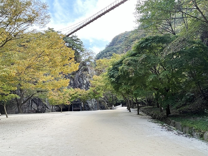 강천산 군립공원의 맨발걷기