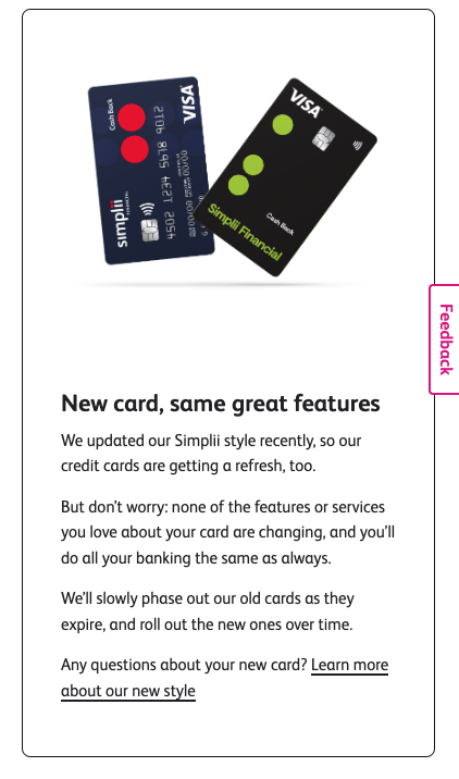 Simplii Cashback Visa Credit Card