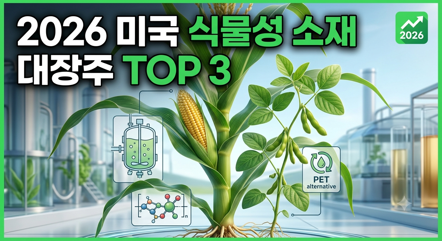 2026년 미국 식물성 바이오 소재 관련주 총정리: 석유를 대체하는 친환경 대장주 분석