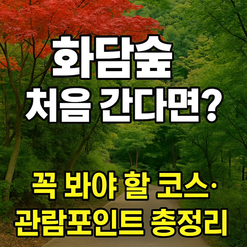 화담숲 처음 간다면?