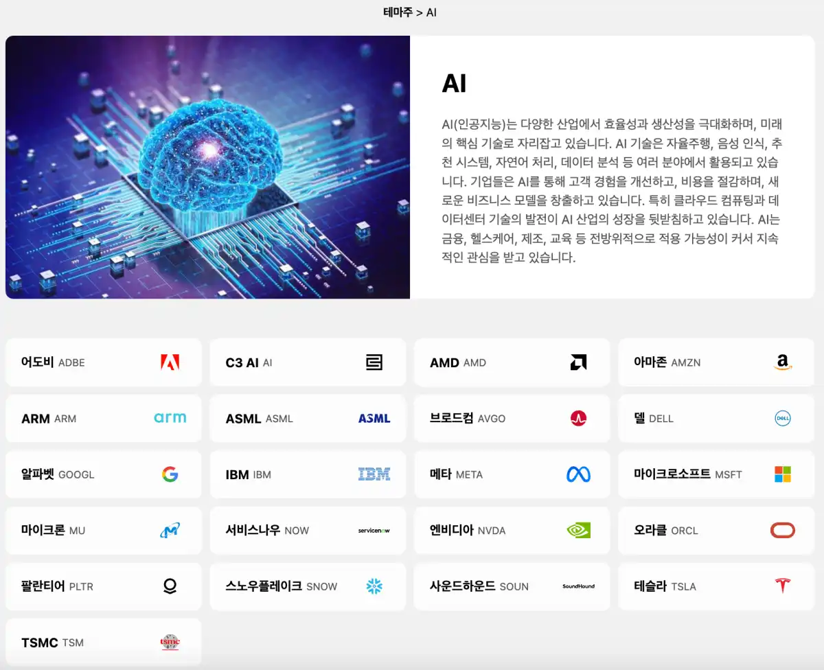 어닝시즌-미국주식-테마주-AI관련-기업