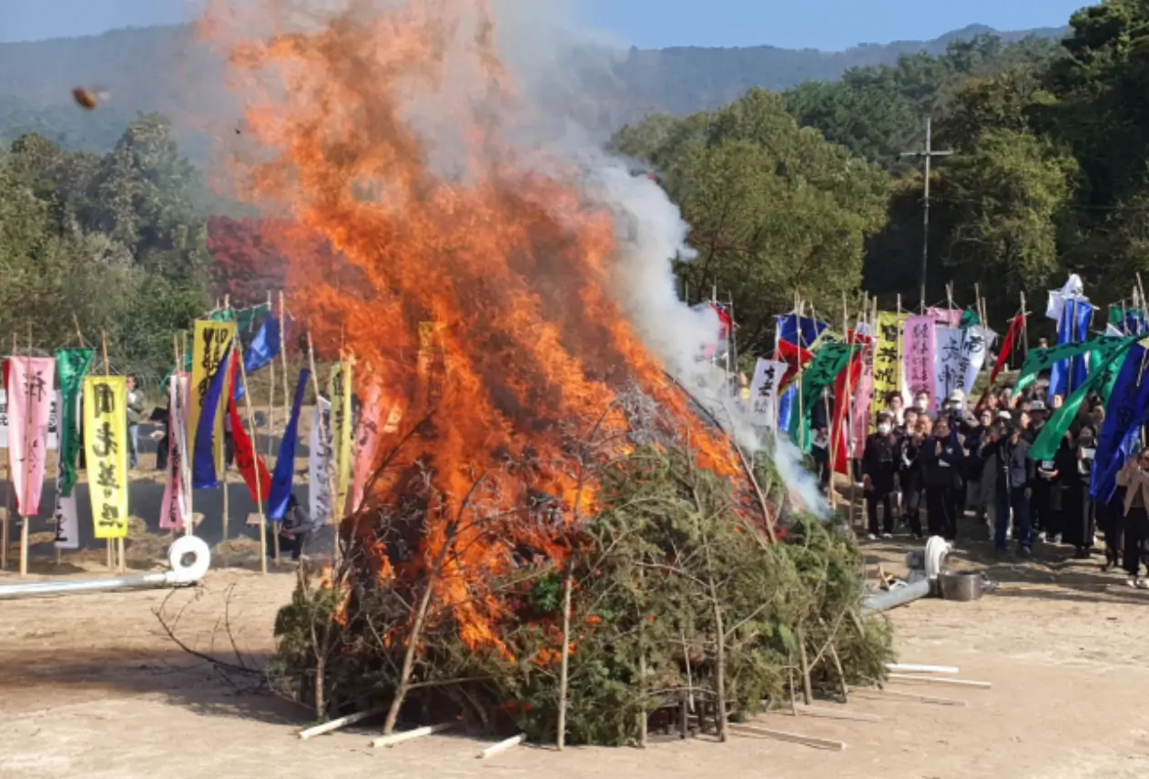 다비식 법요 장면
