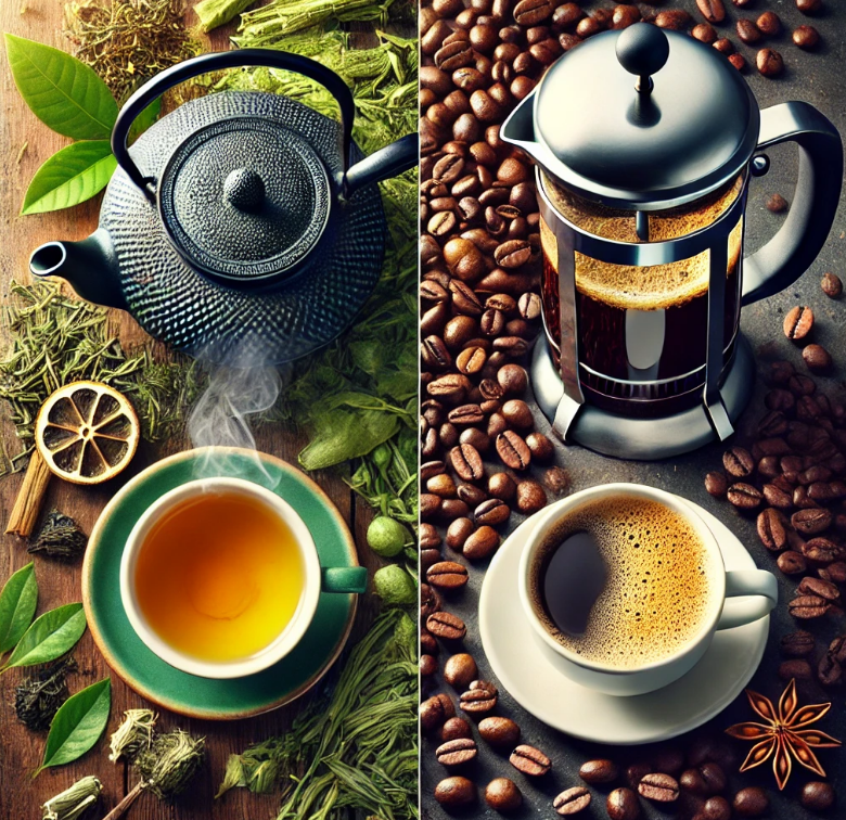 녹차 vs 커피, 갱년기 혈압 관리에 더 좋은 음료는? (갱년기, 혈압 조절, 건강 음료 비교)