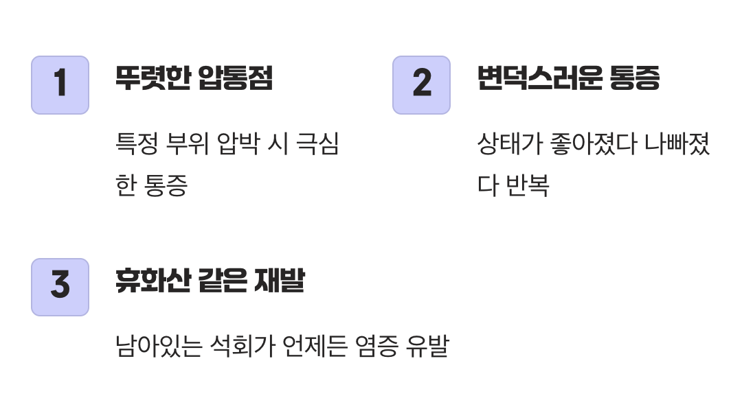 증상 4: 어깨 앞쪽의 뚜렷한 압통점