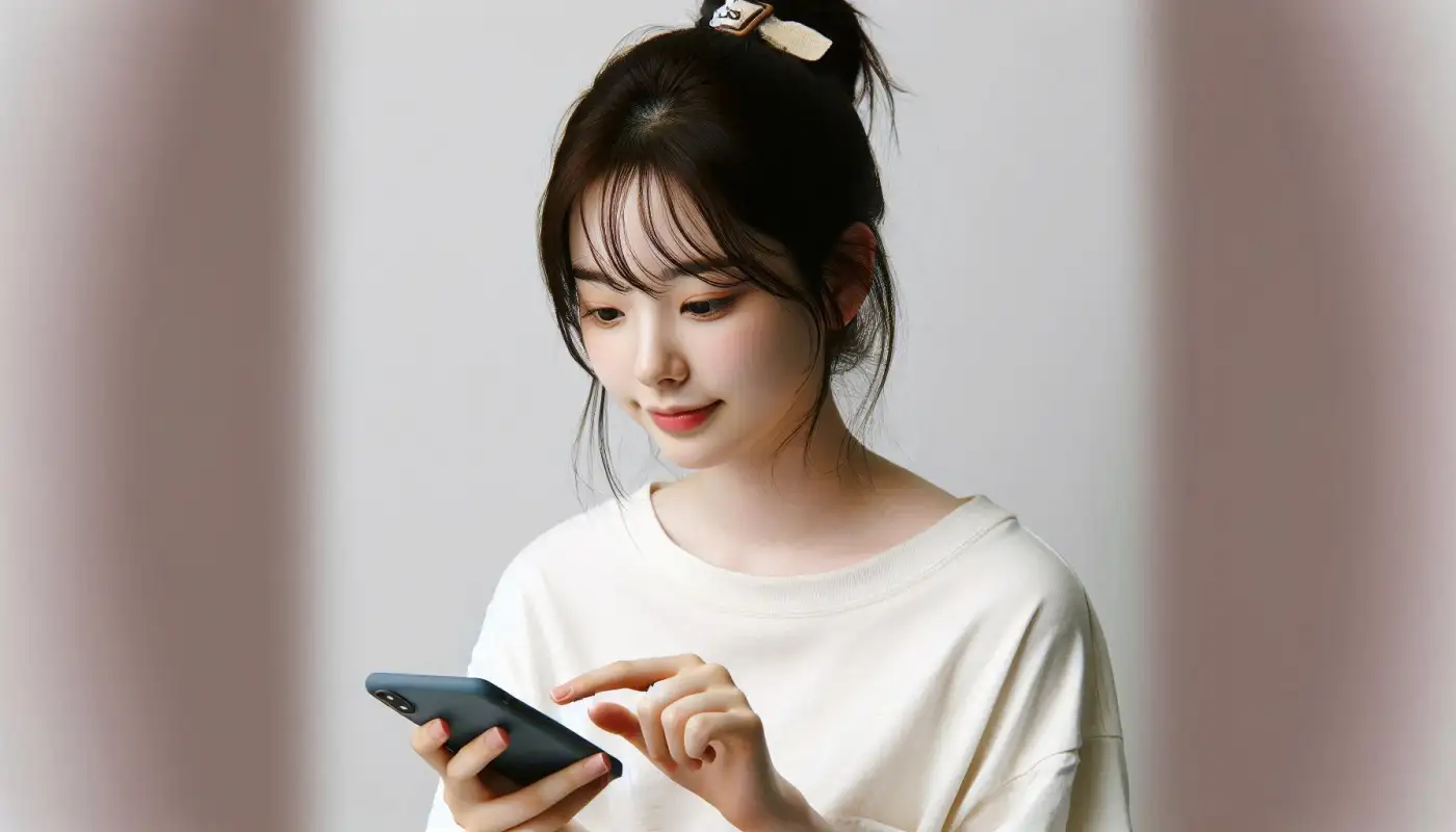 보이스피싱-차단앱-추천을-알아보는-여성의-모습