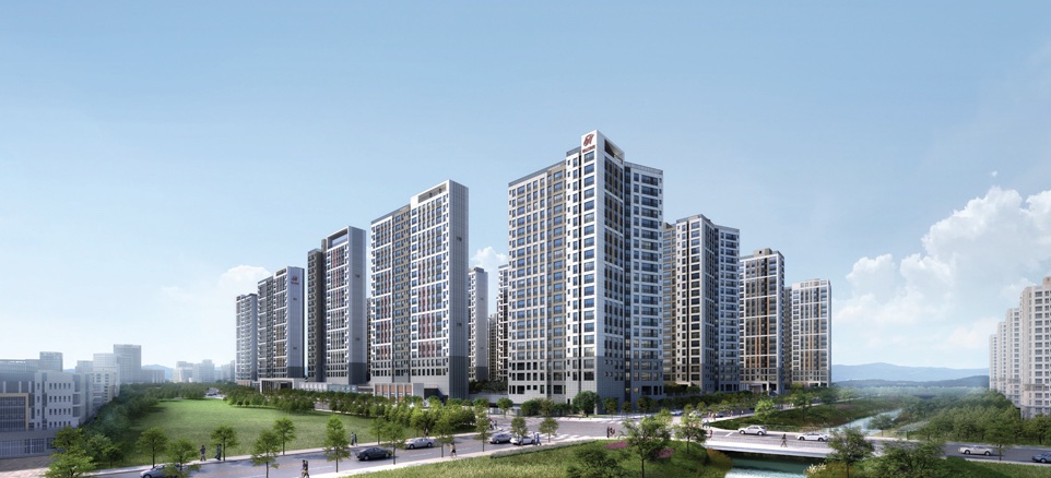 힐스테이트 첨단센트럴 전경