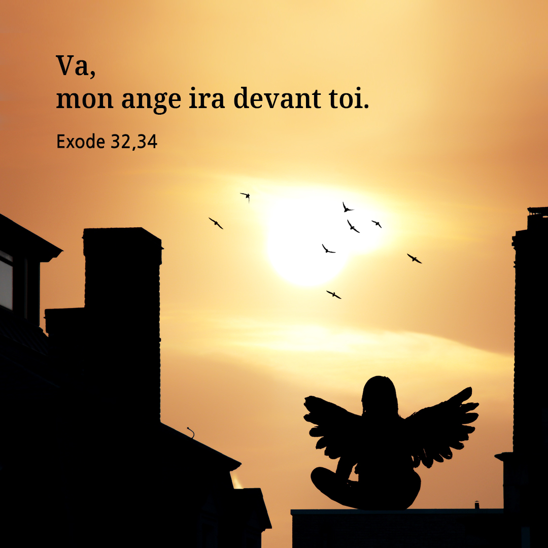 Va, mon ange ira devant toi. (Exode 32,34)