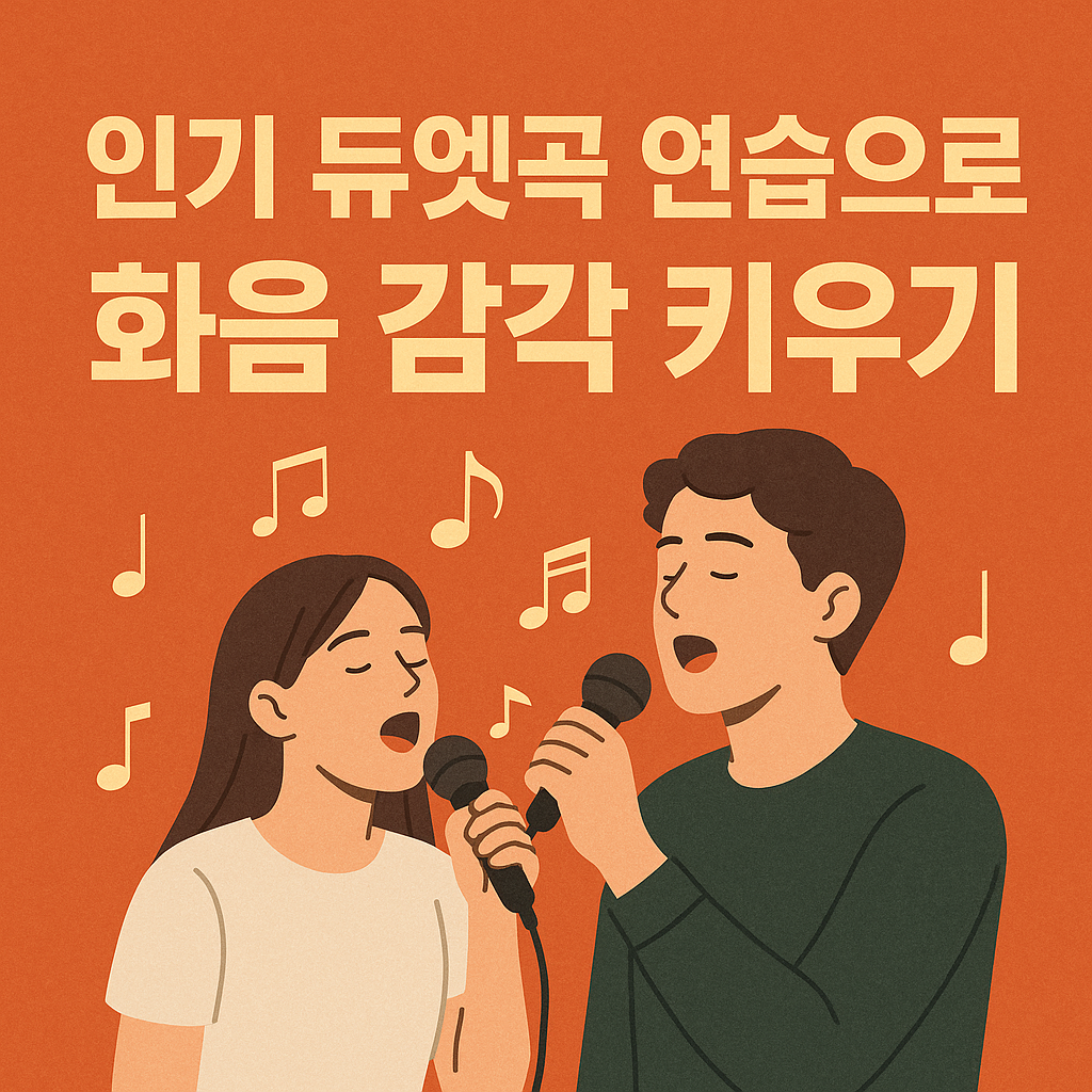 인기 듀엣곡 연습으로 화음 감각 키우기 관련 사진