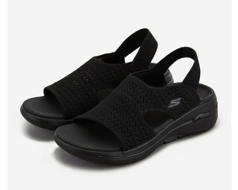 스케쳐스 고 워크 아치 핏 샌들 라이프 블랙 2