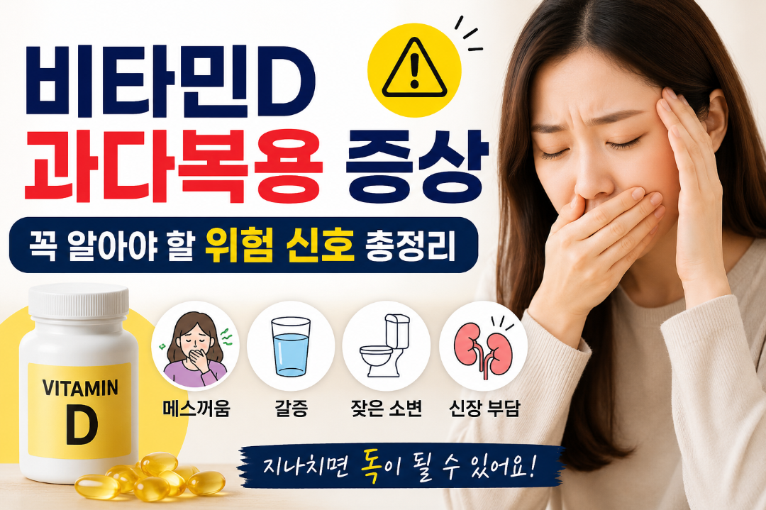 비타민D 과다복용 증상 왜 생길까? 원인과 해결 방법