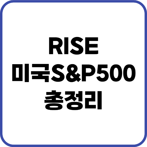 RISE 미국S&amp;P500
