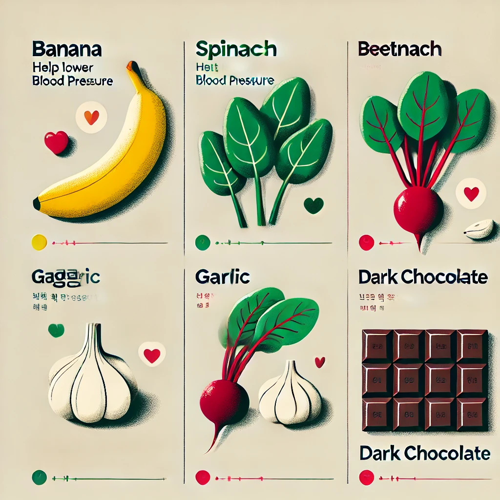 혈압낮추는 음식5가지 이미지