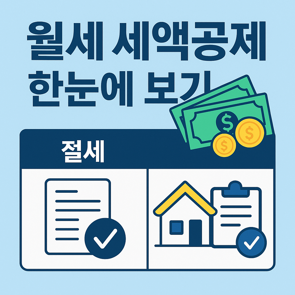 연말정산 월세 세액공제 조건과 계산방법