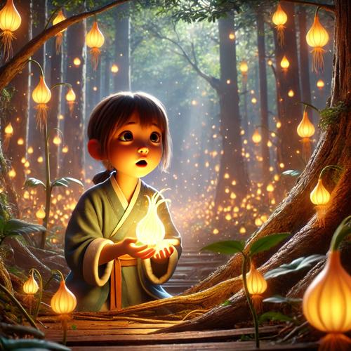 신비로운 숲에서 발견된 양파 씨앗