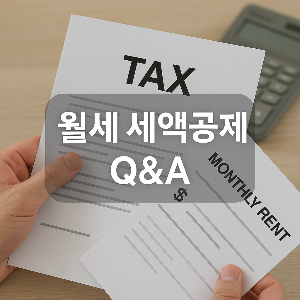 월세 세액공제 정보