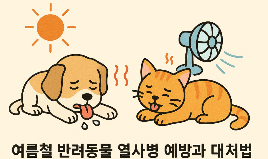 여름철 반려동물 열사병 예방