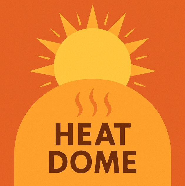 지구를 덮친 열돔과 폭염 관련 그림