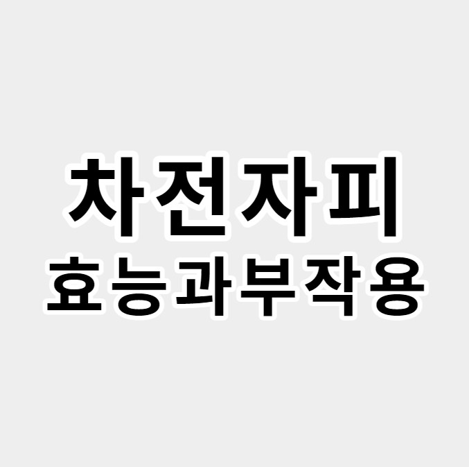차전자피효능과부작용