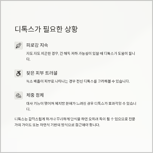 장 청소와 디톡스, 뭐가 다를까? 효과 중심 비교 분석