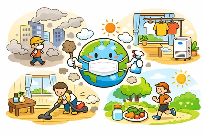 미세먼지 기준과 실내외 관리 방법 설명9