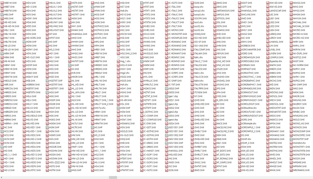 오토캐드-폰트1