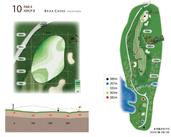 베어크리크 춘천 골프클럽 코스공략도 10