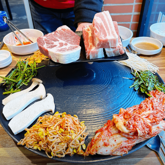 수유 맛집 "수유대왕솥뚜껑 삼겹살" 음식