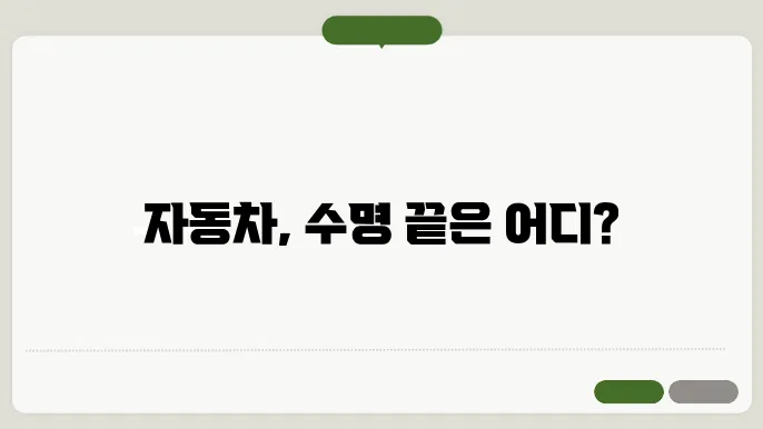 자동차 사용 환경