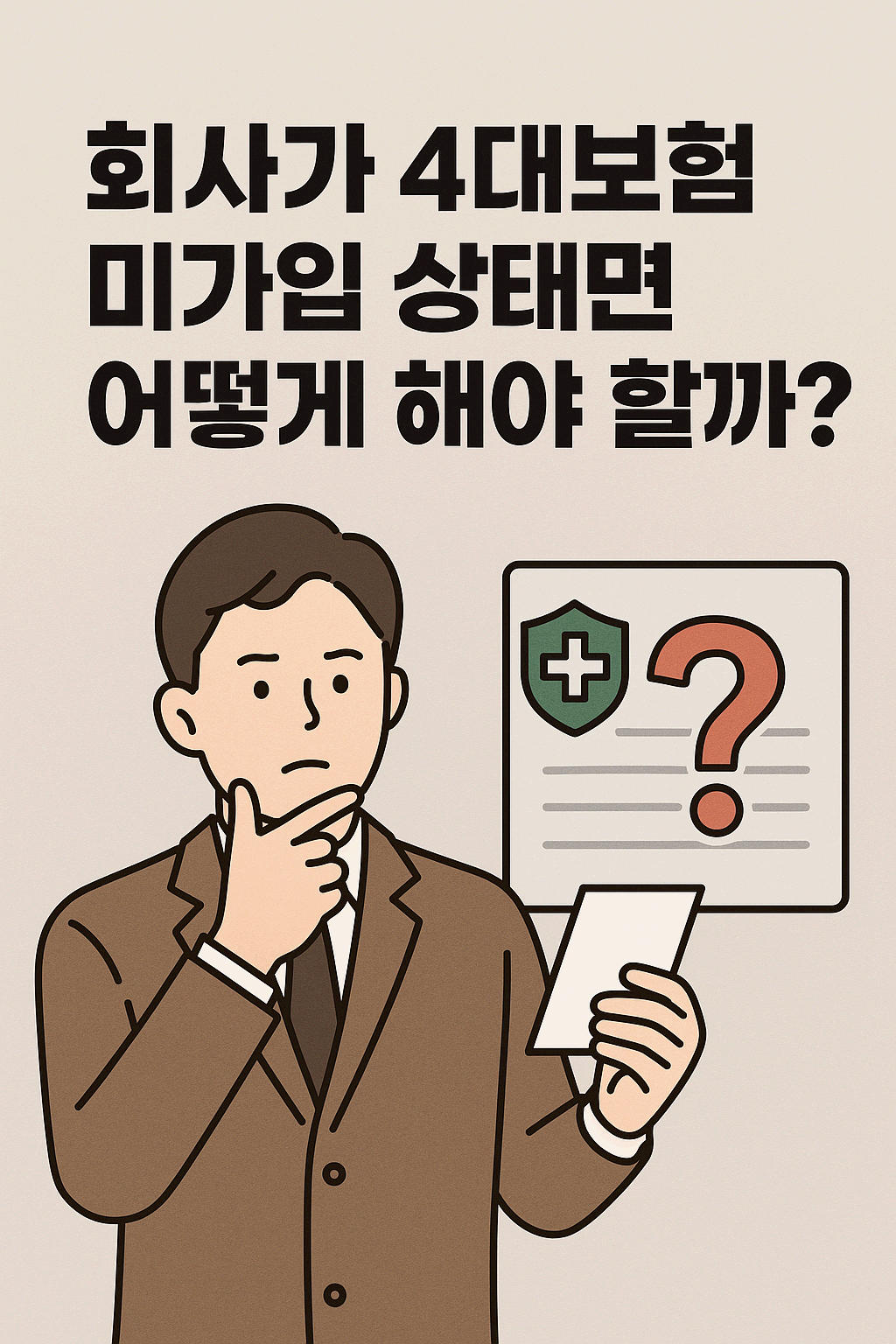 회사가 4대보험 미가입 상태면 어떻게 해야 할까?