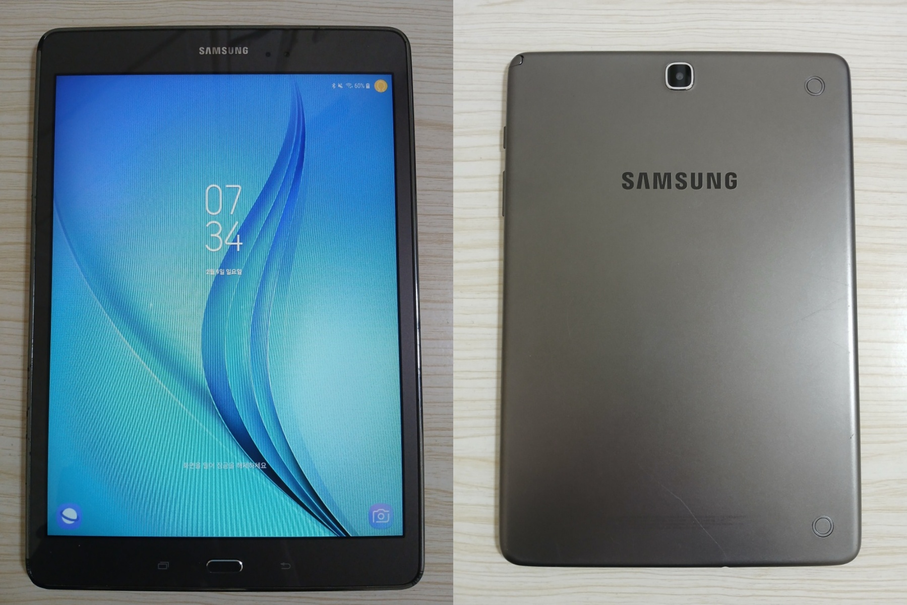 갤럭시 탭 a 9.7 with spen 전면, 후면