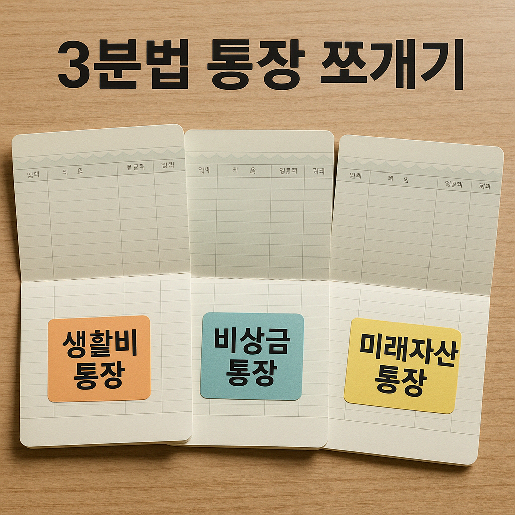 3분법 통장 쪼개기: 생활비·비상금·미래자산