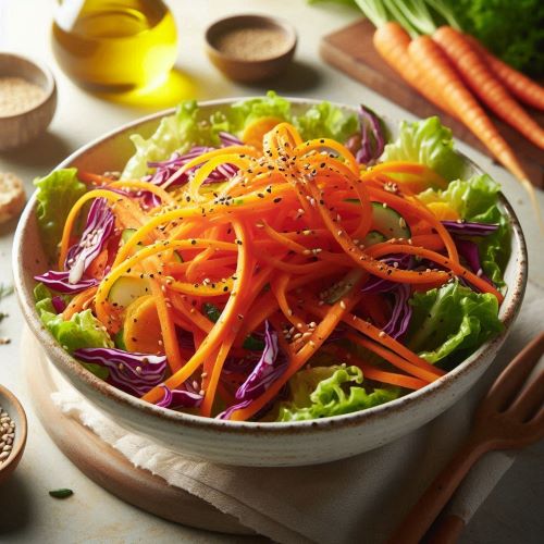 당근 라페를 넣은 셀러드
