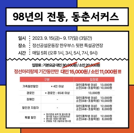 동춘서키스 단 공연