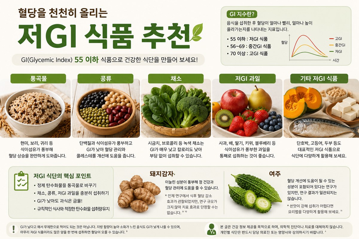 저GI 식품 추천
