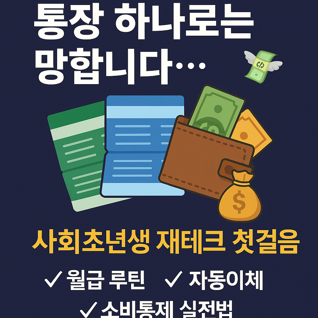 '통장 하나로는 망합니다... 💸 사회초년생 재테크 첫걸음'