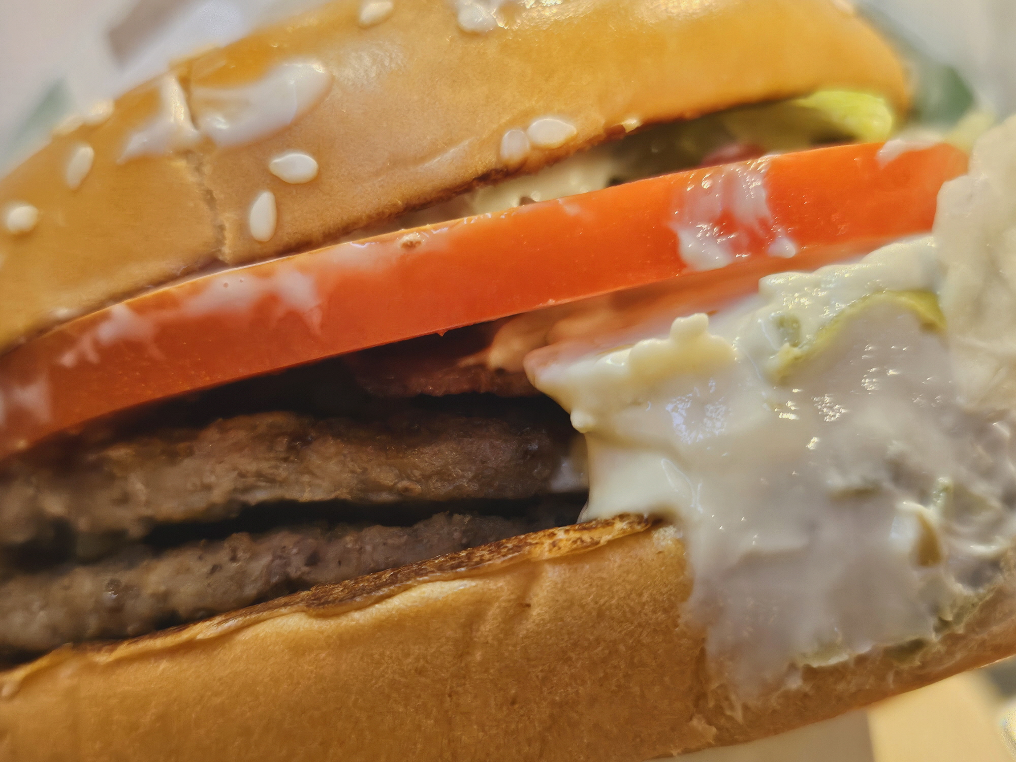 맥도날드 - 진주 고추 크림치즈 버거