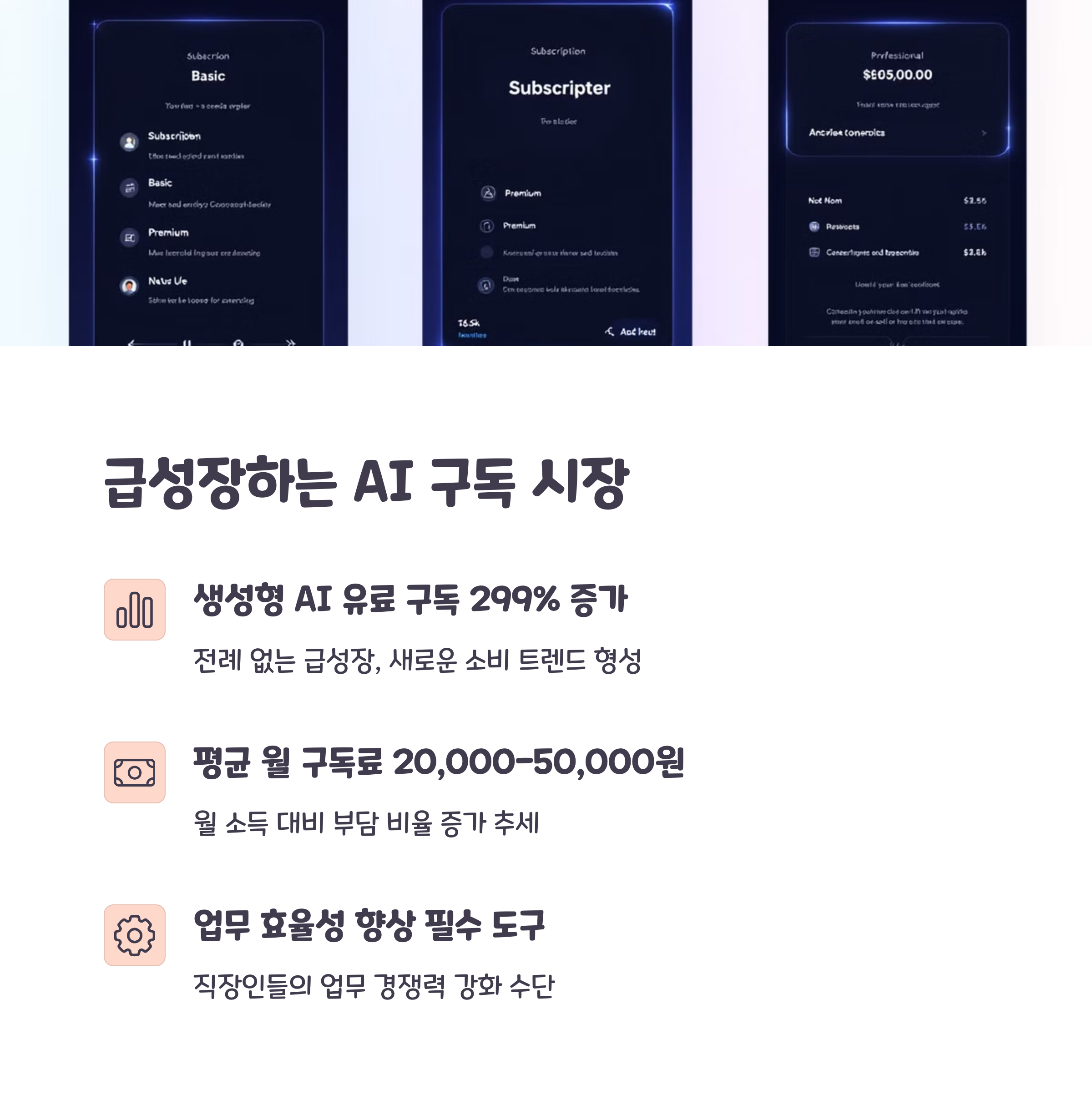 급성장하는 AI 구독시장