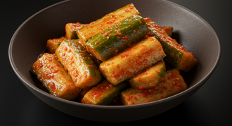 Cucumber salad, cucumber kimchi