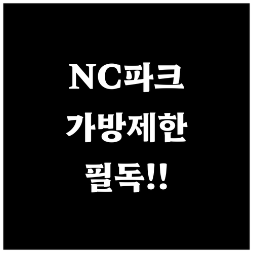 창원NC파크 입장 전 확인해야 할 소..