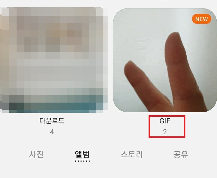 gif파일 폴더 보임