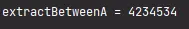특정 문자 사이 내용 추출 결과