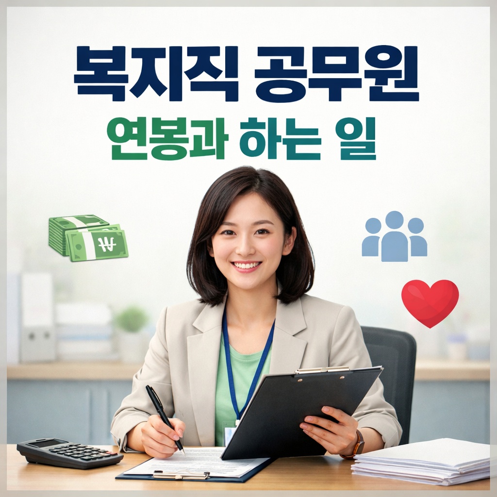 복지직 공무원 연봉과 하는 일 총정리