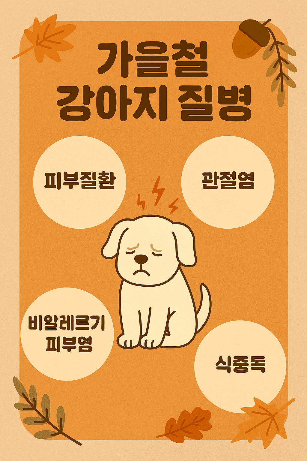 가을철 강아지 관련질환