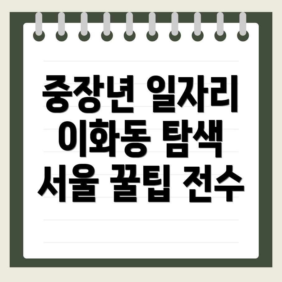 서울 중장년 아르바이트