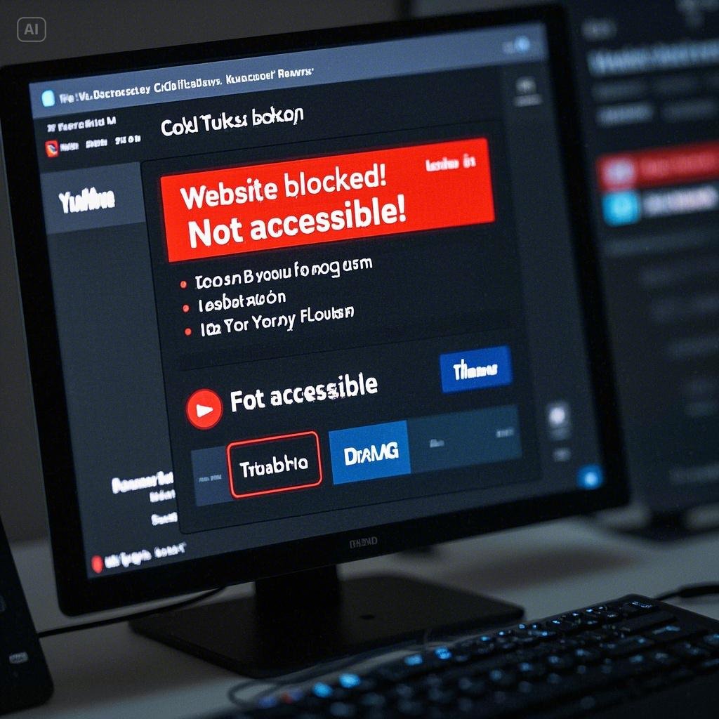 컴퓨터 화면에 Cold Turkey 웹사이트 차단 프로그램이 실행된 모습 사진