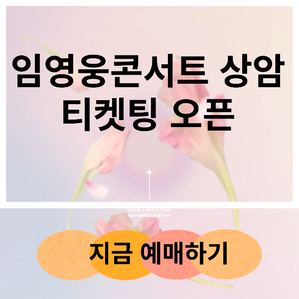 임영웅 콘서트 상암 티켓팅오픈